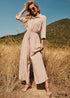 Mono informal con cuello de traje bohemio Sienna
